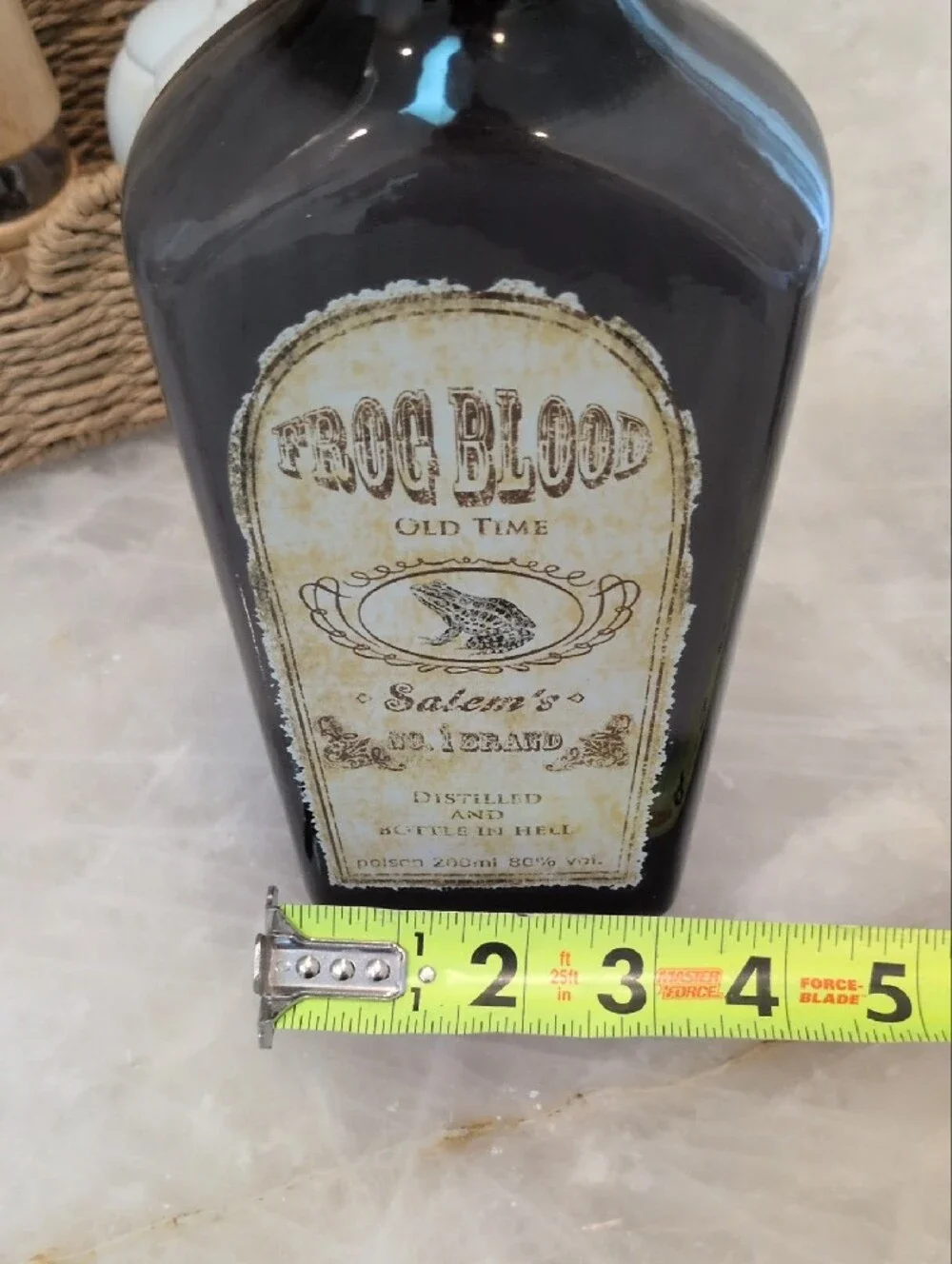 Old Time Decorative Bottle - Black